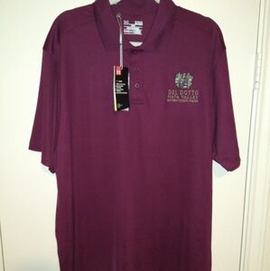 NWT Under Armour Loose Heatgear Short Sleeve Polo Shirt Men's sz XL W/ Logo